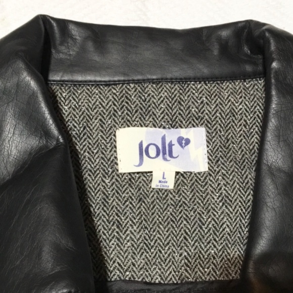 NWT $66.00 Jolt Front Zip Closure Jacket or Blazer Trendy Size L Juniors NEW! - Picture 5 of 7